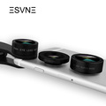 ESVNE Fisheye 3 in 1 Clip On 0 36X Super Wide Angle 15X Macro Lens Kit