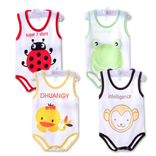 2015 Brand Baby Bodysuits Jumpsuits Summer Newborn Cotton Body Baby Sleeveless Underwear Next Infant Boys Girls
