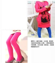 Baby Girls Kids Velvet Leggings Trousers Candy Color Underpants 12 Colors Pantyhose 5 12T Freeshipping