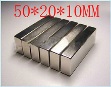 10 шт. блок магнит 50 x 20 x 10 мм мощный магнит ремесло магнит неодимовый редкоземельный неодима постоянным сильным магнитом n50 n52