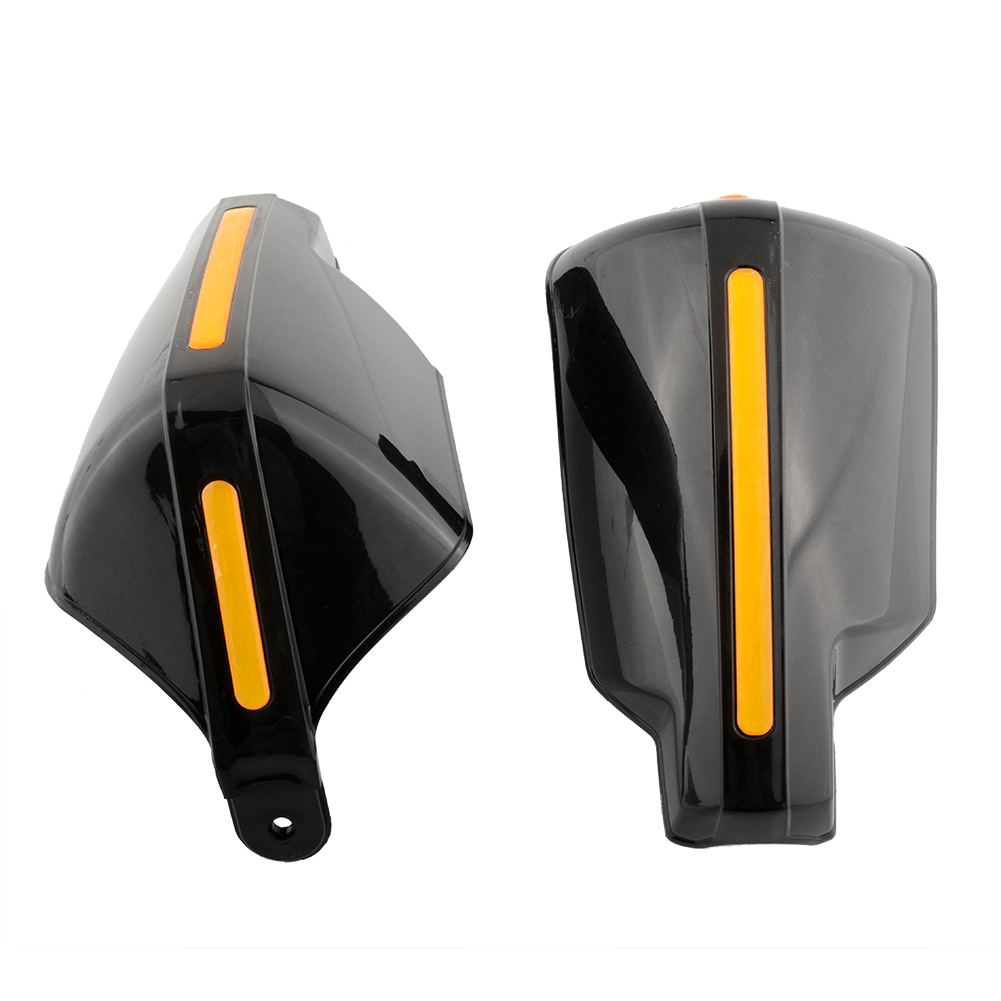 Image of Black 2pcs Motorcycle Handguards Hand Guards Protectors Motorbike Motocross Universal Plastic 22mm Hot