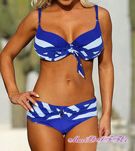 Free shipping Sexy New blue white Classic stripe bikini SWIMSUIT SWIMWEAR size M L XL XXL shipping within 24hs