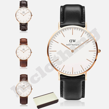 Daniel Wellington DW relojes de las mejores marcas de lujo reloj de cuarzo Relogio Feminino para Men Casual moda cuero Wirstwatches