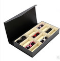 Fashion Jewelry Display Organizer Case Eyewear Showcase Trays Holder With 12 Compartments