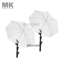 2pcs Photo studio lighting Umbrella 84cm/33″ Translucent Umbrellas 2in1 kit photography fotografia paraguas