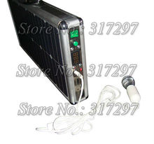 Free Shipping 20W Portable Solar Generator Ultra Thin Briefcase Design LED Lighting Music System AC Charger