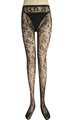 Sheer Black Tights Pantyhose Pattern Floral Womens Black Tights 8247