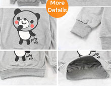 2016 New Arrival Baby Girls Lovely Sweatshirts boys Spring Autumn sweater cartoon long sleeve panda Character