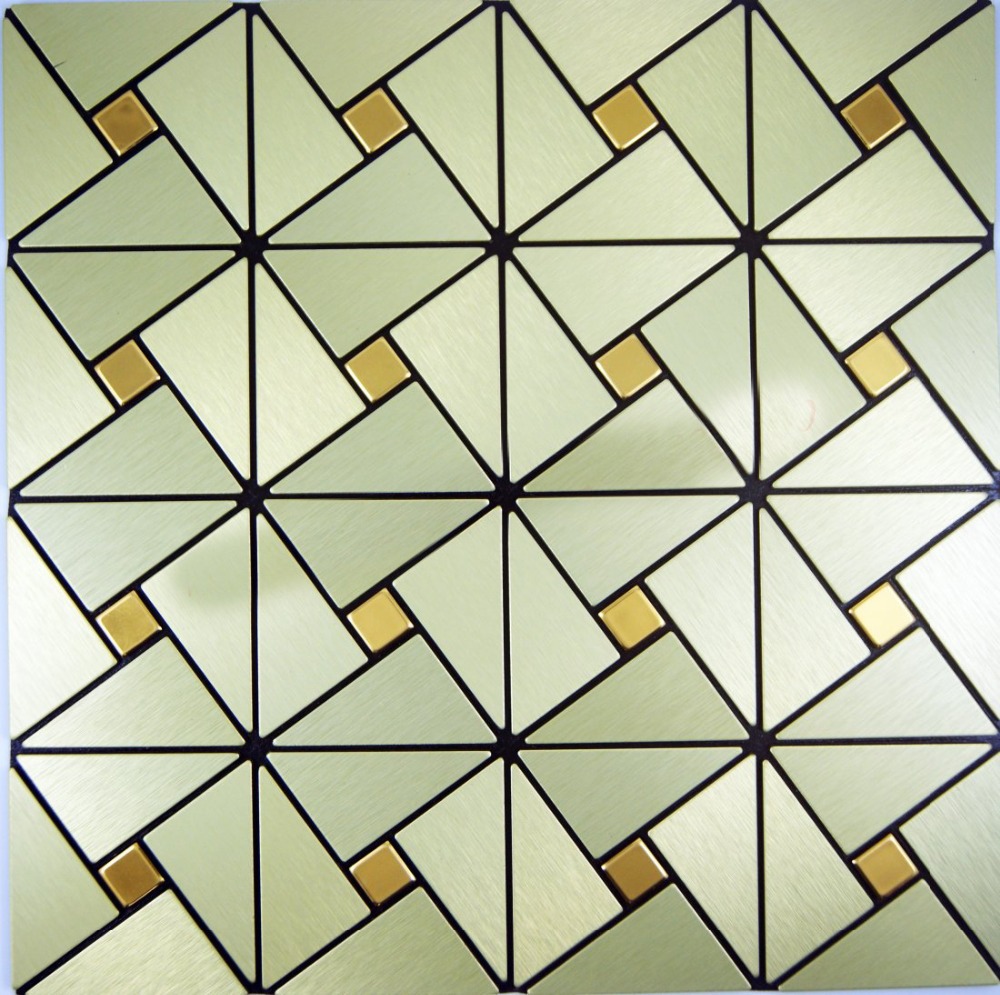 Compra Baldosas backsplash de la cocina de metal online al por mayor de