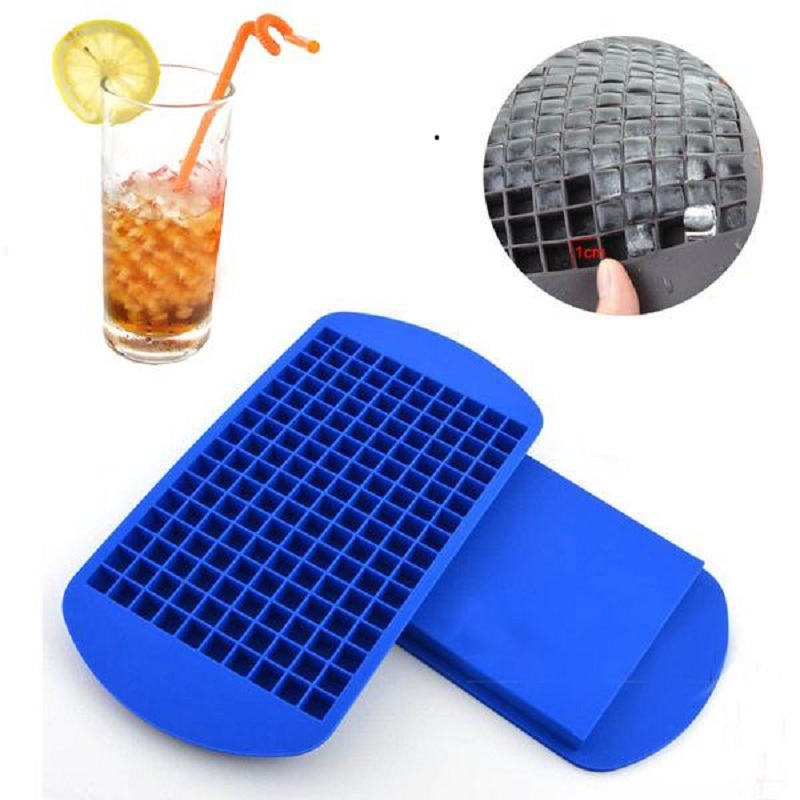 Image of New Safety 160 Ice Cubes Mini Cube Pudding Silicone Tray Mould Tool Silicone Ice Mould Dishwasher Safe Free Shipping
