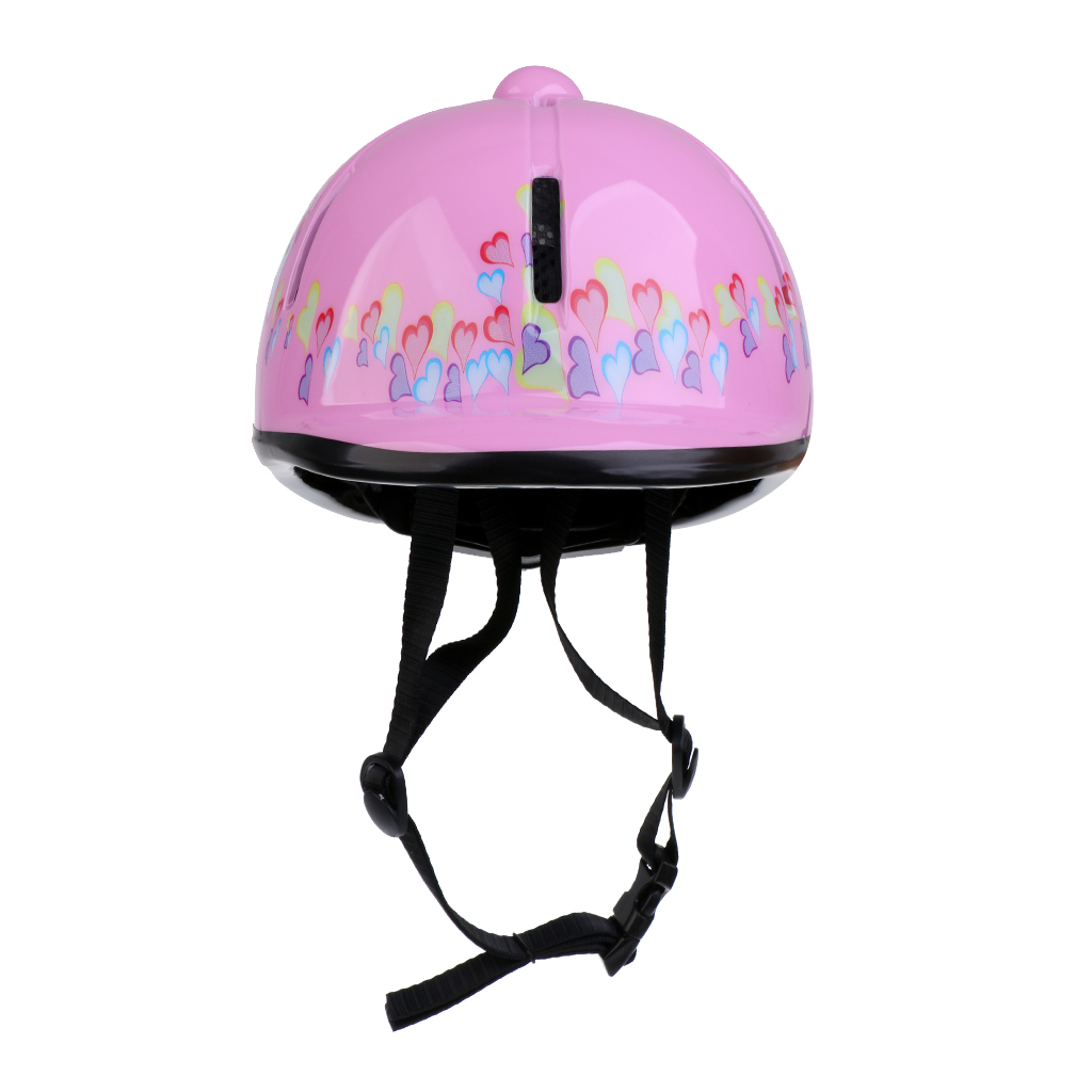 Kids/Childs/Toddlers Adjustable Horse Riding Hat Ventilated Helmet Pink New 