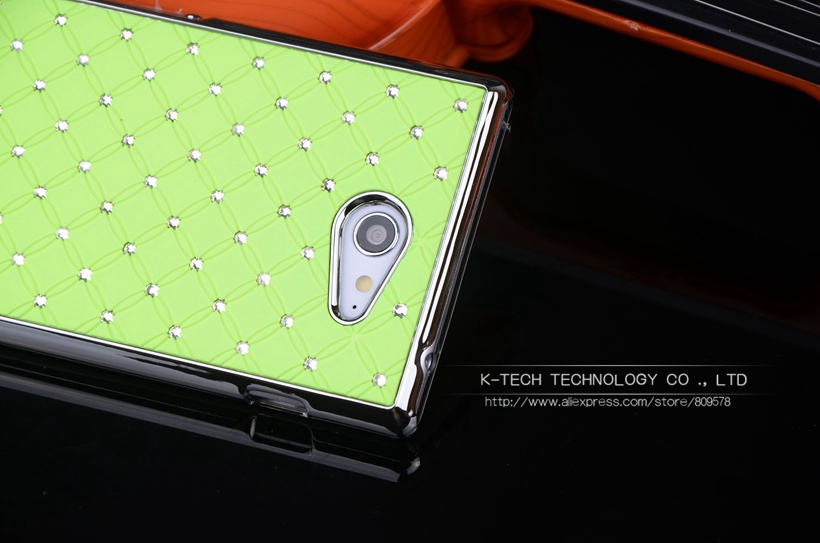 Shining Rhinestone Diamond Rubberized Matte Cover With Silver Chromed Skin Case For SONY XPERIA M2 Aqua S50h Mobile Phone Bags Shining Rhinestone Diamond Rubberized Matte Cover With Silver Chromed Skin Case For SONY XPERIA M2 Aqua S50h Mobile Phone Bags