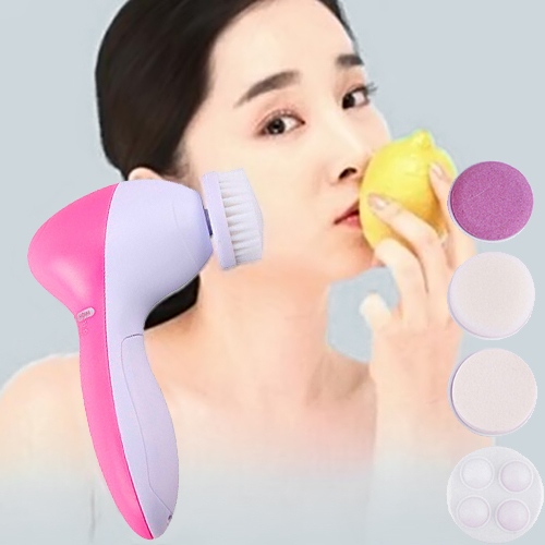 Image of A20 5in1 Multifunction Electric Face Facial Cleansing Brush Spa Skin Care Massage T1083 P
