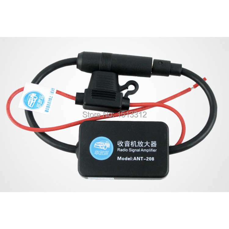 Image of 25dB Car FM Radio Antenna Amplifier Booster with Indicator Free Shipping