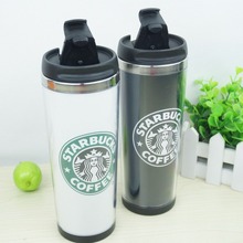 2015 Double Wall Coffee Mug for 1PCS 14oz Insulated Tumbler Travel Cups white black