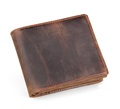 Nesitu High Quality Vintage Brown 100 Real Genuine Leather Crazy Horse Leather Men Wallets Cowhide Card