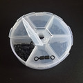 140pcs set High Speed strength Fishing Double Rolling Swivel Barrel Connector mixture Size accessories with tackle