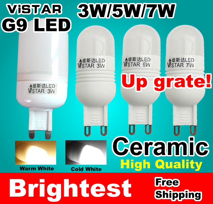 G9 LED 3W 5W 7W 12W G9 Ceramic 110V 220V 230V 240V LAMP silicon LED lampada