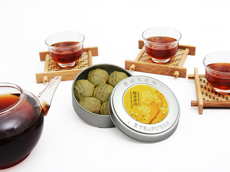 pu er tea Hot Sale Black Tea Chinese Organic food mini Compressed tea High Quality puer