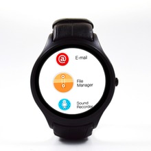 Newest Android 4 4 Round Smart Watch Heart Rate Monitor Dual Core 512 RAM 4GB ROM