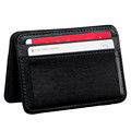 woweino New 2016 Luxury Mini Neutral Magic Billfold Clamp Faux Leather Wallet Purse Money Clip Wallet