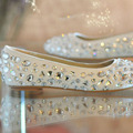 Comfortable Formal Dress Shoe Fashion Flat Wedding Dress Shoes Gllitter Dancing Party Evening Shoes