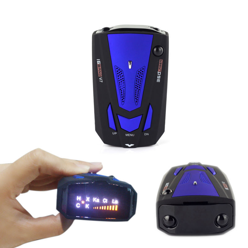 Anti Radar Radar Detector 16 Band X K NK Ku Ka Laser VG2 V7 LED display 360 Degree Detection