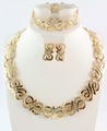 Free shipping wedding gold jewelry sets gold plated jewelry sets 18K gold necklace sets african beads