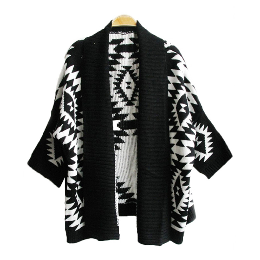 Tribal open cardigan