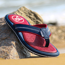 PU Leather Men Flip Flops Beach Sandals Mens Slippers Shoes Man Flip Flop Beach Sandals Summer Fashion 2016