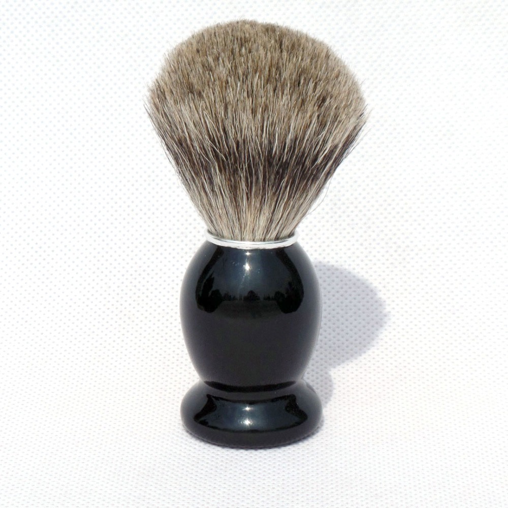 Pure Badger Hair Shaving Brush Shave Beard Brushes with Black Wood