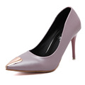 Shoes Woman Black Pink Color Dress Women Pumps Basic 8cm Stiletto High Heeled Pointed Toe Spring