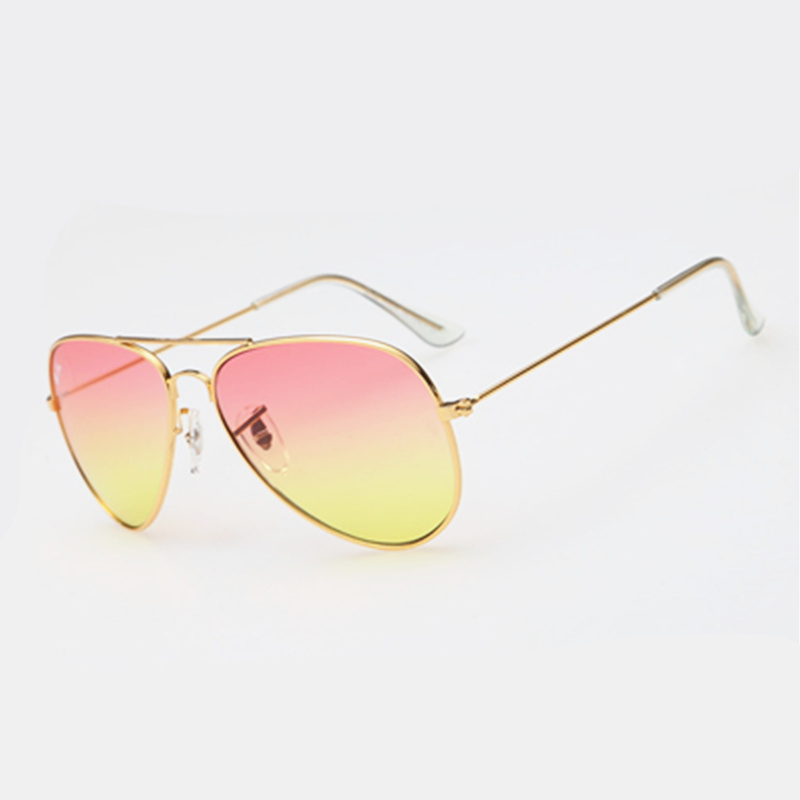 Image of Newest Brand Designer Women Sunglasses Fashion Gradient Rimless Sunglasses Frog Mirror Gradient Unisex Sunglasses 5 Color Oculos