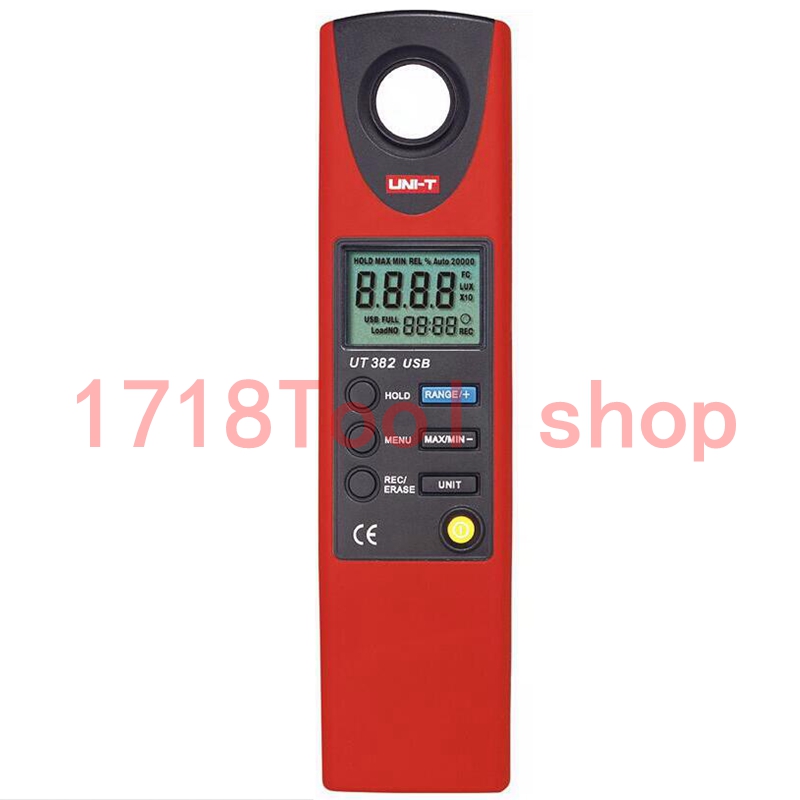 High quality UNI T UT382Split Light Luxmeter Meters 20 20000 Lux Lumen Digital Illuminometer USB Transfer