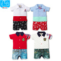 Summer Baby Rompers Similar Jeans Boys Outerwear Cotton Kids Jumpsuits Short Sleeve Polo Rompers Roupas Bebes