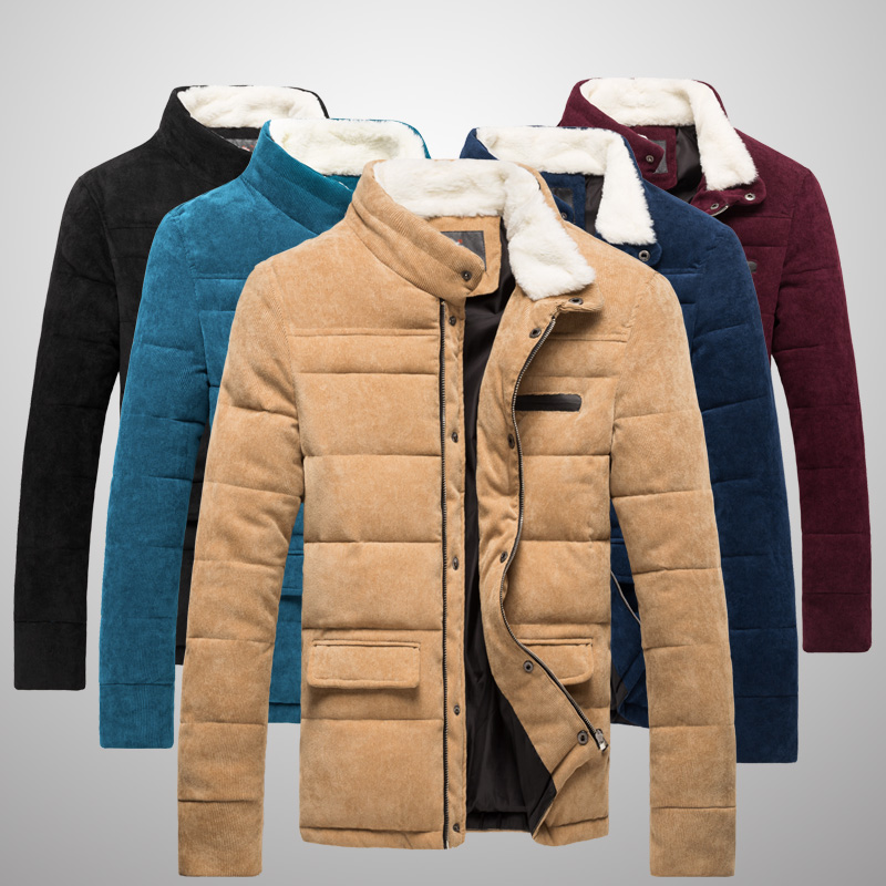 New 2015 fur collar winter jacket men patchwork parka winter coat men down jacket men canada