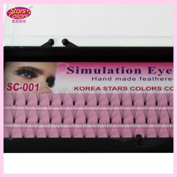 2016 new Makeup fake Eyelashes 0 10mm C Curl silk eyelash font b extensions b font