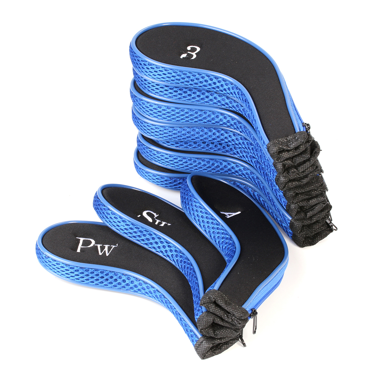 10pcs Neoprene <font><b>Golf</b></font> Club Headcovers Iron Head Cover Protect Case Set OS315 10pcs Neoprene <font><b>Golf</b></font> Club Headcovers Iron Head Cover Protect Case Set OS315