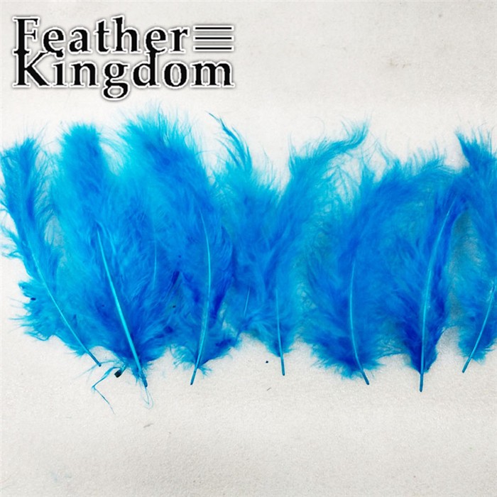 turquoise Turkey feathers