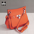 2016 New fashion lady litchi bucket leather bags handbags women famous brands designer handbags casual cross