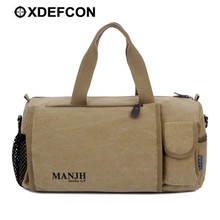 New Outdoor Travel Hiking Trekking Travelling bag Canvas Vintage Black Rolling luggage Bag School Sport Rolling Duffle Bag