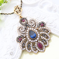 New Sale Fashion Antique Turkish Lady Pendant Necklaces Retro Gold Plated Oscar Star Style Necklace Party