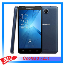Original Coolpad 7251 5.0” 3G Android 4.3 Smartphone MSM8210 Dual Core 1.2GHz RAM 512MB+ROM 4GB Dual SIM WCDMA & GSM