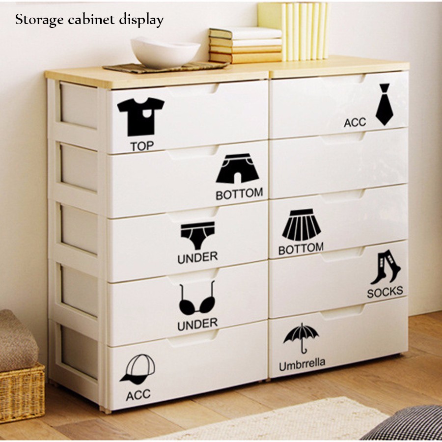 Diy Storage Cabinet Stickers Posters Wall Stickers For Kids Rooms