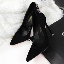 2016 Pointed Toe Suede 11cm Women High Heels Ladies Sexy Wedding Shoes Fashion Women stilettos Pumps