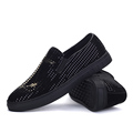 Hot 2016 New Men Casual Shoes Fashion Metal Sequins Loubuten Man Flats Shoes Black Silver Gold