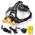 2016 New 10000 Lumen T6 2 R5LED Headlamp 4 Modes Head Light Lamp LED Headlight 2X18650
