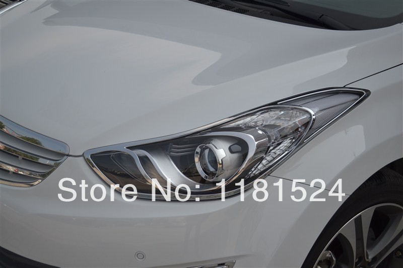 Купить Hyundai elantra abs хромированная передней фары лампа Обложка