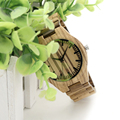 Hot BOBO BIRD G22 Nature Zebra Wooden Mens Watches Top Brand Luxury Wood Strap Japan Quartz
