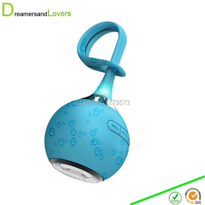 Waterproof Wireless Mini Bluetooth Speaker For Portable Outdoor or Shower with Dustproof ShockProof and Microfiber Cleaner Blue